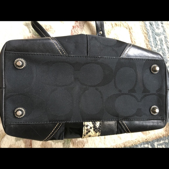 Coach Hampton Signature Python Stripe bag - Picture 5 of 6